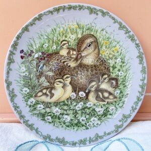 Royal Copenhagen 1995 Limited Collector Plate Nature's Children The Mallards